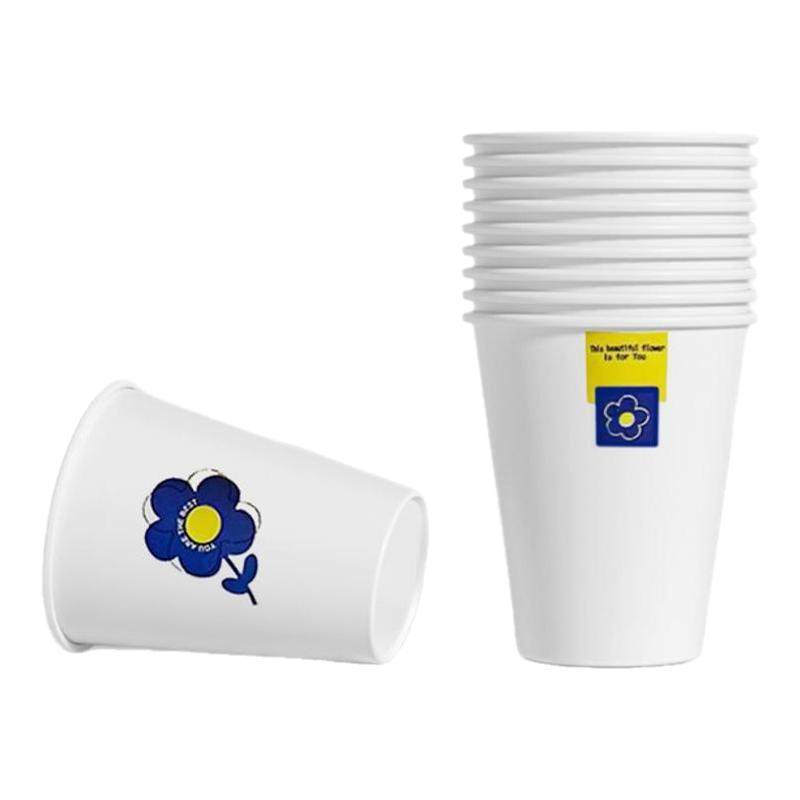 一次性纸杯家用加厚加硬防烫耐高温咖啡食品级杯子饮料水杯可定制