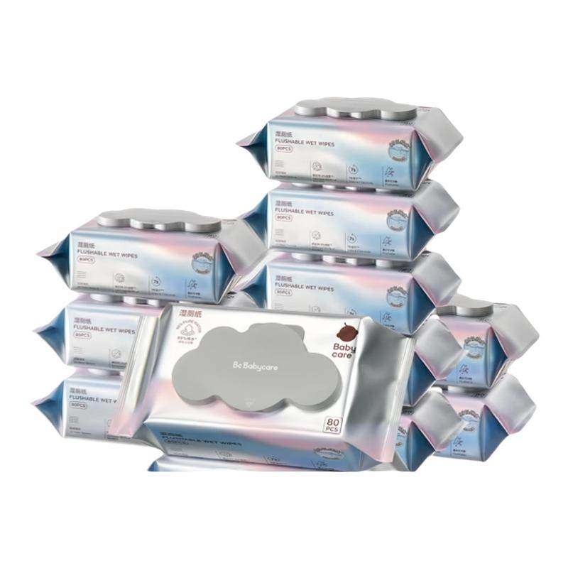 babycare湿厕纸纯水厕所湿巾便携家庭装男女士囤货装加厚柔软80抽,婴童用品,普通婴童湿巾,淘宝优惠券,粉丝福利购,淘宝优惠卷