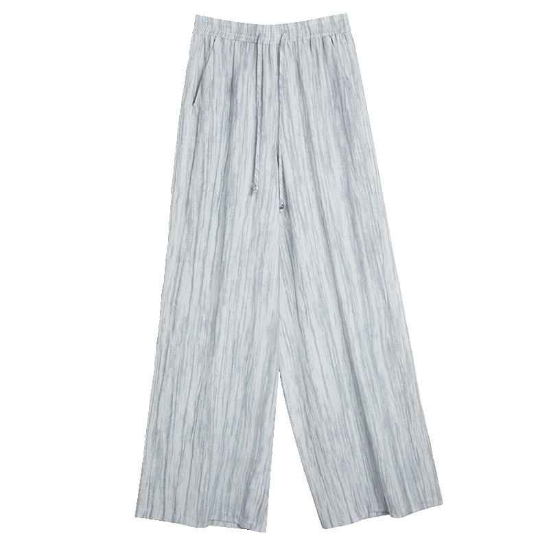 【水墨裤】ELLE新中式休闲裤女2025夏季新款通勤风垂坠感显瘦