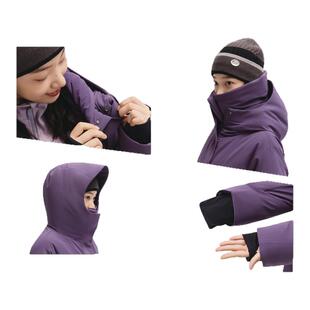 蕉下冲锋方箱羽绒服女冬新款加厚中长款户外防风保暖派克服厚外套