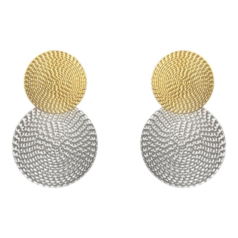 轻奢气质双色耳环女士