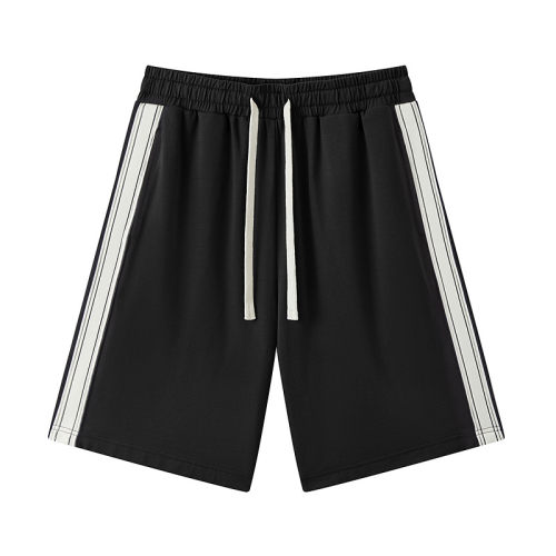 森马复古运动风针织短裤家居服男