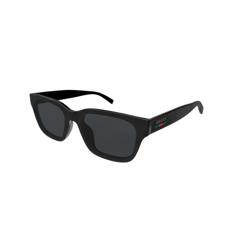 开云眼镜 古驰GUCCI男女同款方框全框黑色防晒太阳镜墨镜GG1857S
