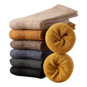 毛巾袜男生男款 芬腾男士 加厚袜子保暖长筒袜秋冬季 中筒毛圈地板袜