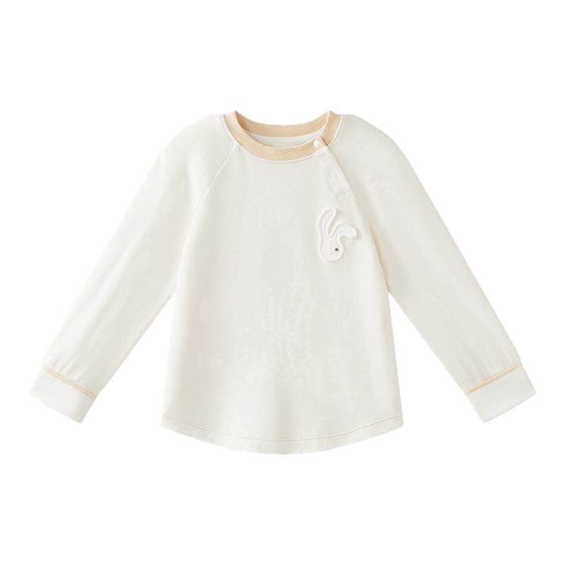 【薄暖】babycare山茶花儿童T恤男童长袖打底女童衣服宝宝上衣