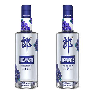 郎酒45度顺品郎480蓝款蓝顺480ml浓酱兼香型白酒粮食酒口粮酒