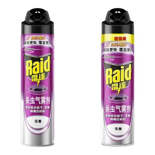 Raid雷达杀虫剂气雾剂600ml家用多效驱蚊子蟑螂蚂蚁