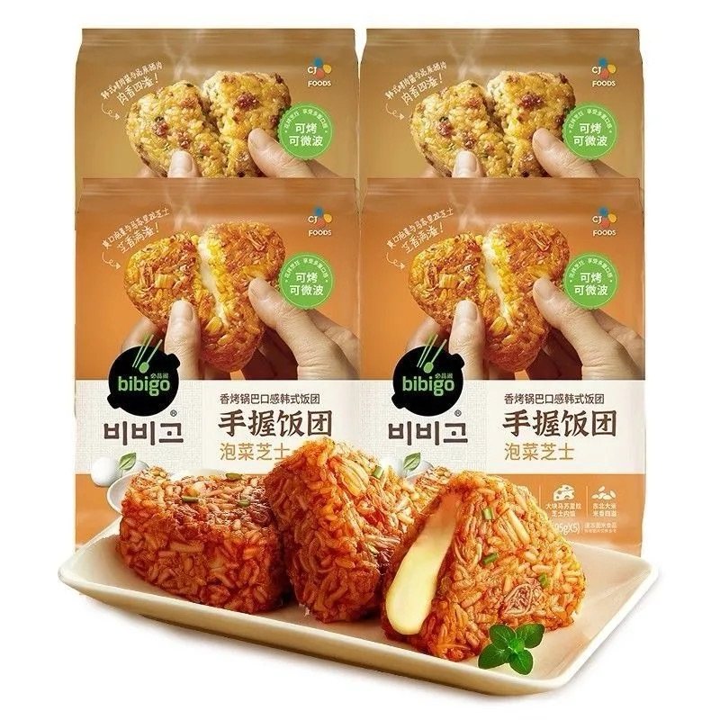 韩国bibigo必品阁即食半成品加热速食韩式烤肉泡菜芝士三角饭团,粮油调味/速食/干货/烘焙,饭团/八宝饭,淘宝优惠券,粉丝福利购,淘宝优惠卷
