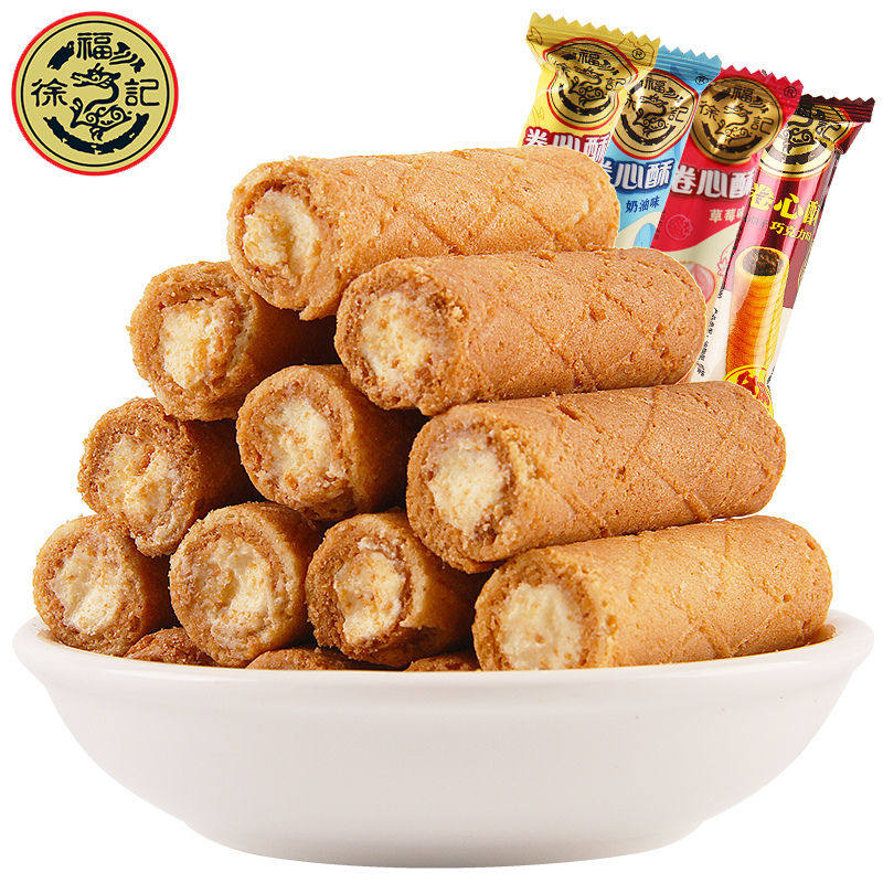 徐福记卷心酥夹心卷酥独立包装多口味蛋卷网红儿童休闲解馋小零食