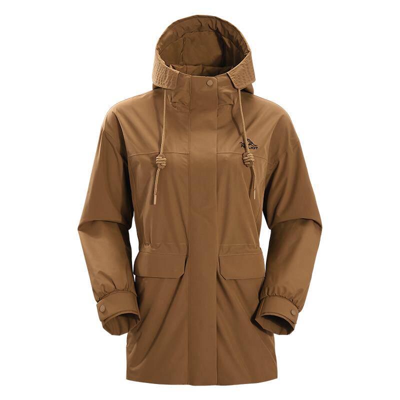 伯希和户外冲锋衣Teflon三防面料女新款女收腰徒步登山服休闲外套