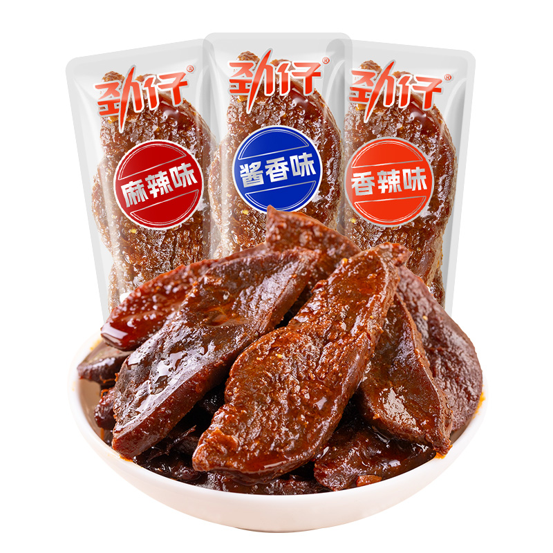 劲仔香辣手撕鸭肉干香辣零食小吃