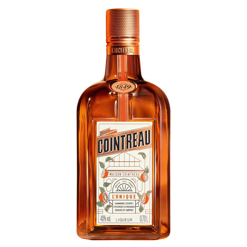 君度力娇酒配制酒Cointreau橙酒烘焙调酒基酒法国进口700ml黑杰克