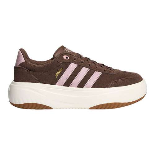 adidas阿迪达斯FLARE PLATFORM女T头鞋缓震回弹厚底休闲鞋 LA4353