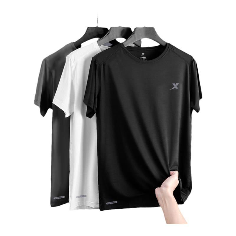 特步冰丝透气短袖t恤男夏季正品速干衣半袖男士运动上衣体恤男装