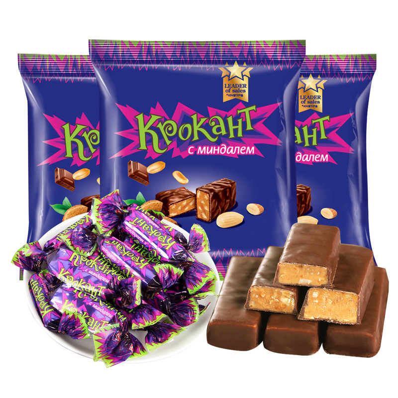 俄罗斯进口kdv紫皮糖巧克力味果仁糖果夹心年货节小零食喜糖食品,零食/坚果/特产,传统糖果,淘宝优惠券,粉丝福利购,淘宝优惠卷