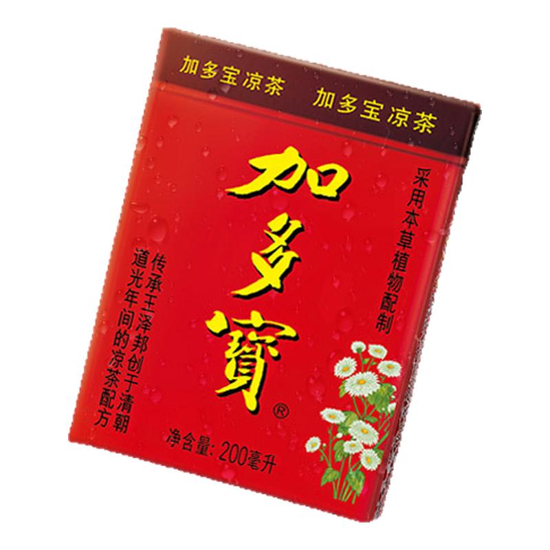 加多宝凉茶200ml*24盒夏季解暑聚会清爽解腻植物凉茶便携盒装饮料