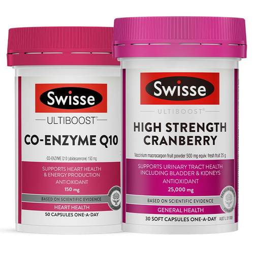 Swisse辅酶q10蔓越莓胶囊30粒