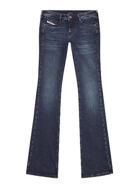 [折扣]DIESEL女士D-EBBEY低腰修身微喇叭牛仔裤A110040ENAR