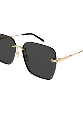 开云眼镜 古驰GUCCI金属方框大框无框防晒太阳镜墨镜GG1955SA