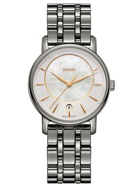 Rado雷达官方钻霸系列女陶瓷手表女石英表瑞士进口腕表