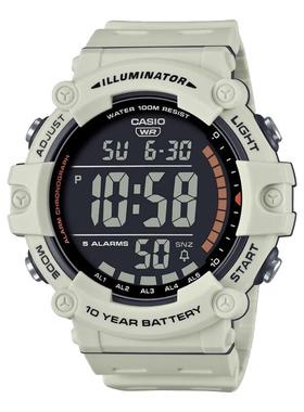 卡西欧男生手表简约大表盘数显学生电子运动石英表AE-1500WH-8B2