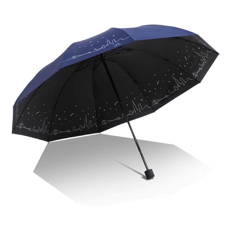 天堂伞晴雨伞两用防晒防紫外线太阳伞大号抗风遮阳折叠伞男女便携