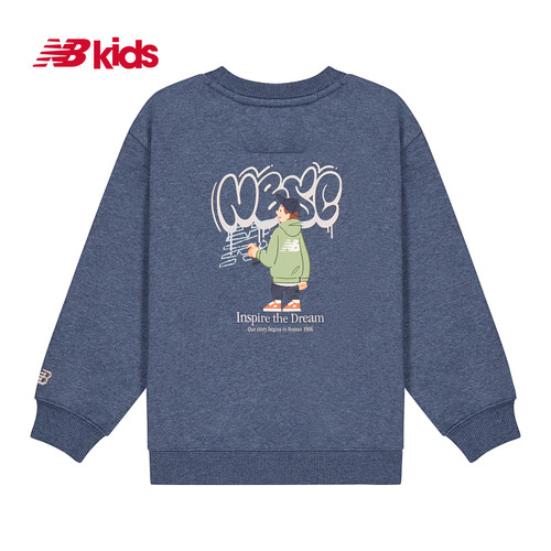 NB童装男女儿童秋冬潮流圆领卫衣