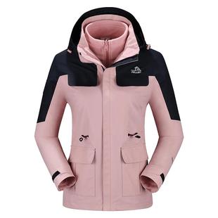 三合一防风外套男户外登山服装 伯希和冲锋衣女26春秋新款 山色