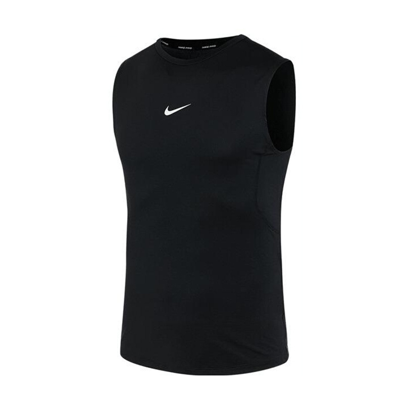 NIKE耐克男装2023夏季新款训练黑运动圆领休闲无袖背心FB7