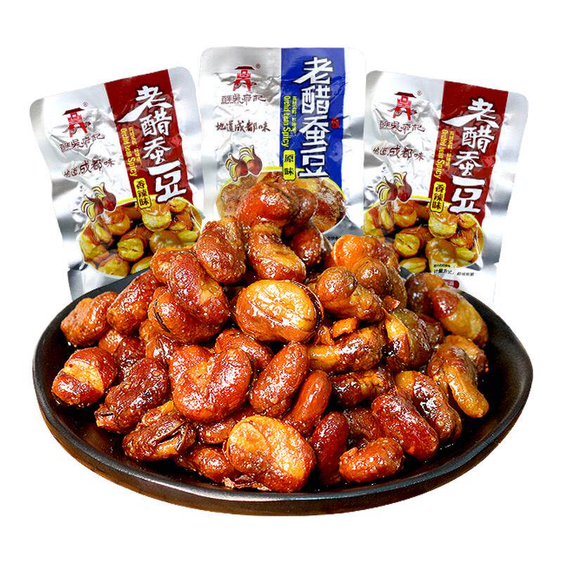 百年吴府记老醋蚕豆酥脆兰花豆糖醋香辣下酒菜成都零食露思同款