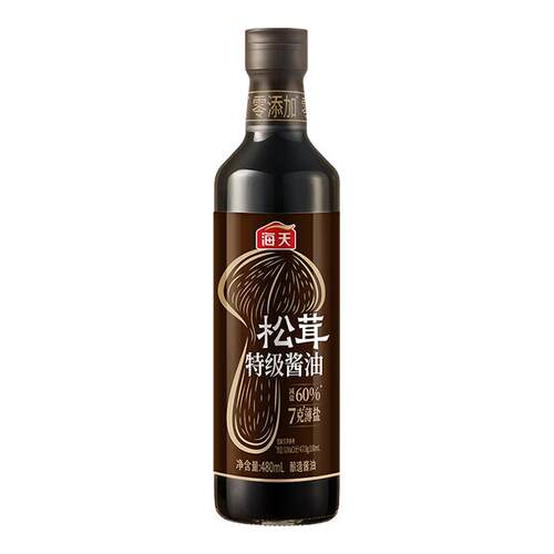 海天7克薄盐松茸特级酱油
