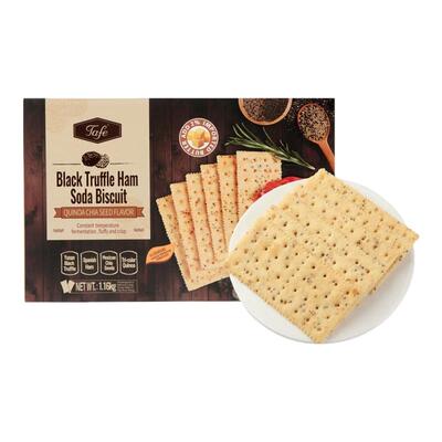 山姆代购TAFE黑松露火腿苏打饼干咸味藜麦奇亚籽风味饼干超市正品