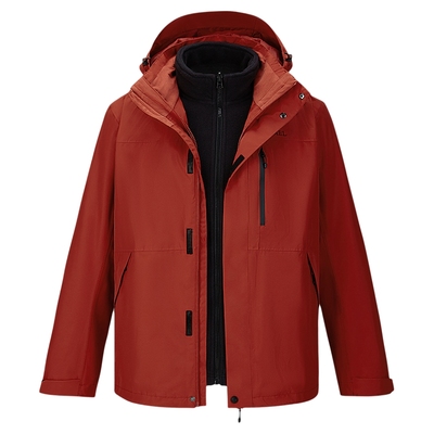 骆驼火麒麟冲锋衣男女三合一可拆卸外套2025新款户外防水登山服