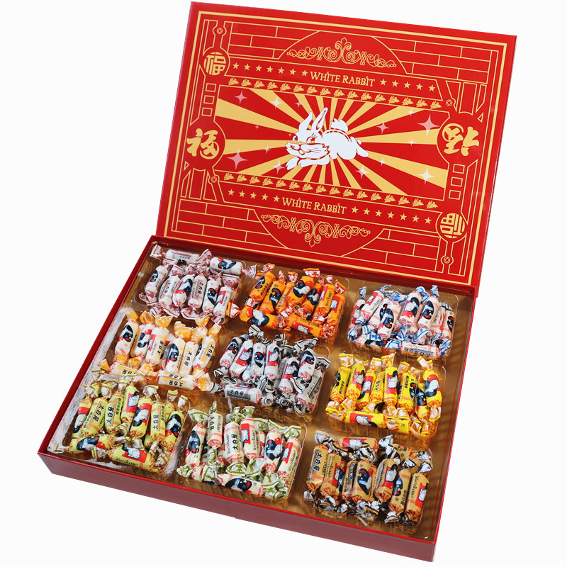 大白兔奶糖礼盒12种混合口味万圣节糖果零批发送女生朋友大礼包