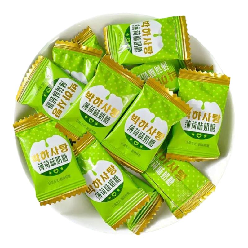 亲劲老式薄荷味清凉软糖儿时怀旧休闲零食糖果独立小包装携带方便