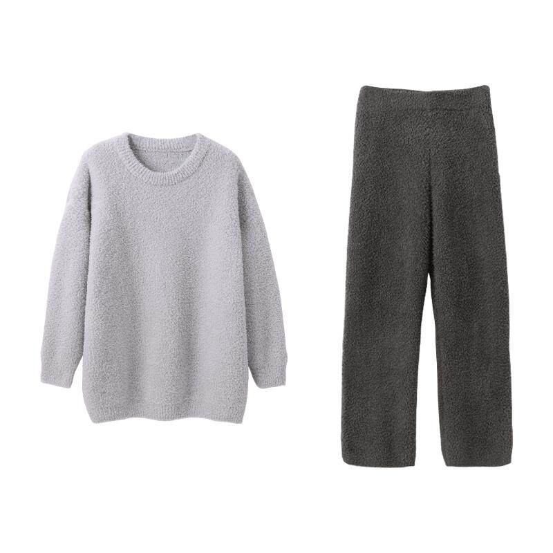 安之伴秋冬季珊瑚绒男士保暖睡衣