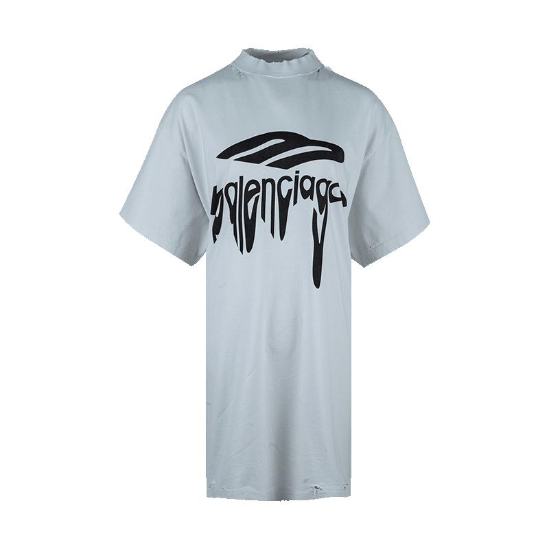 巴黎世家女士休闲圆领短袖T恤女