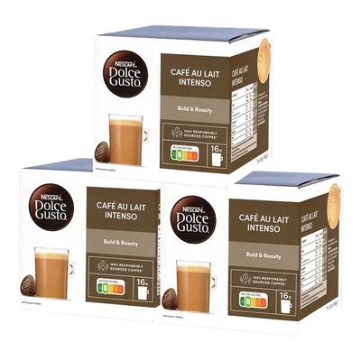雀巢多趣酷思胶囊咖啡DOLCE GUSTO法式欧蕾浓烈咖啡胶囊3盒装