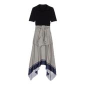 气质棉质拼接式 季 连衣裙 女装 法式 末7折Maje商场同款 2025秋冬新款