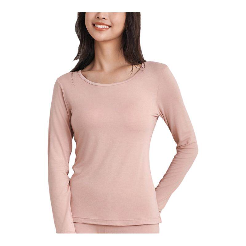 林卡女款保暖单衣单裤羊绒蛋白圆领内搭打底亲肤柔软套装