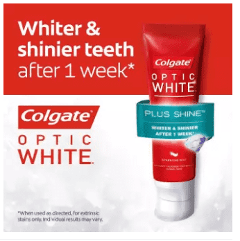 Colgate Optic White Plus Shine Whitening Toothpaste 100g