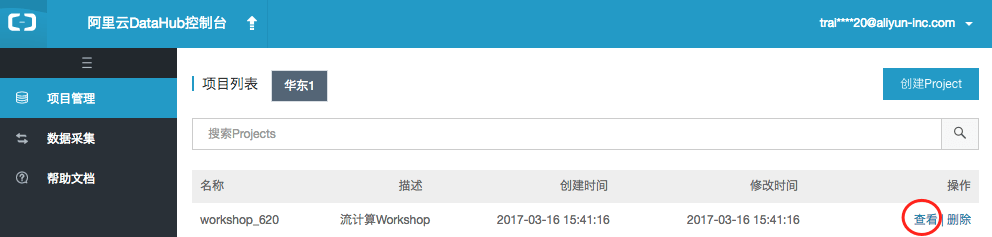 查看project 查看project