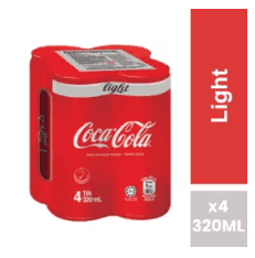 [12.12] Coca-Cola Light 320ML x 4 cans