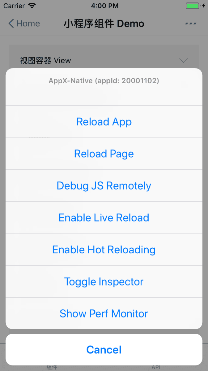 native版小程序的调试功能