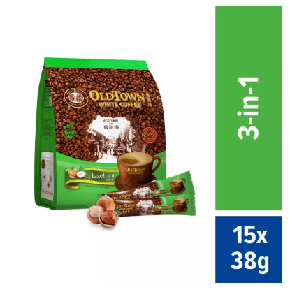 OLDTOWN White Coffee 3-in-1 Hazelnut Instant Premix White Coffee (15S X 1)