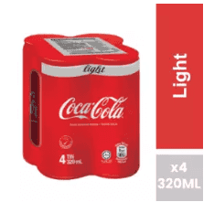 Coca-Cola Light 320ML x 4 cans