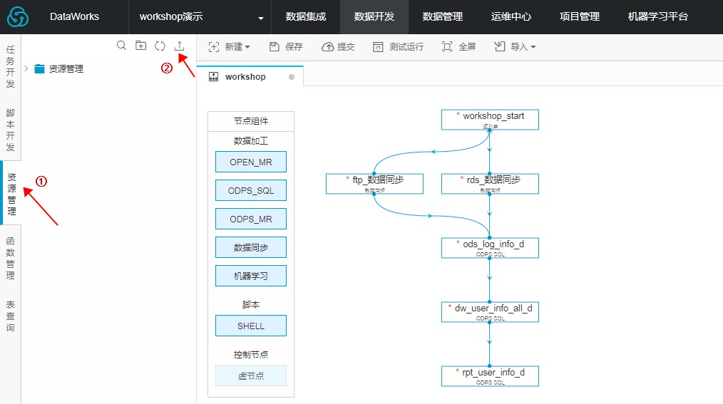 进入资源管理