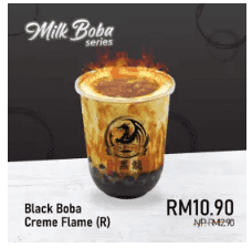 Black Dragon : Black Sugar Boba Creme Flame
