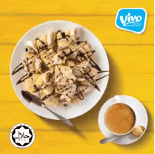 [Vivo Pizza] Banana Toasty + Americano