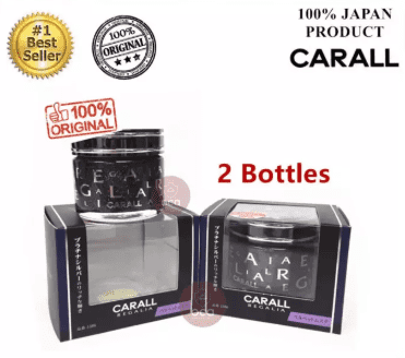 2x Carall Regalia Enrich 1386 Car Air Freshener Perfume Purple Velvet Musk